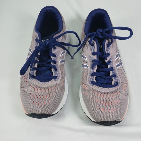 ASICS Running Shoes Women’s US 6 EU 37 Purple Grey Coral Lightweight Trainers - Picture 8 of 12